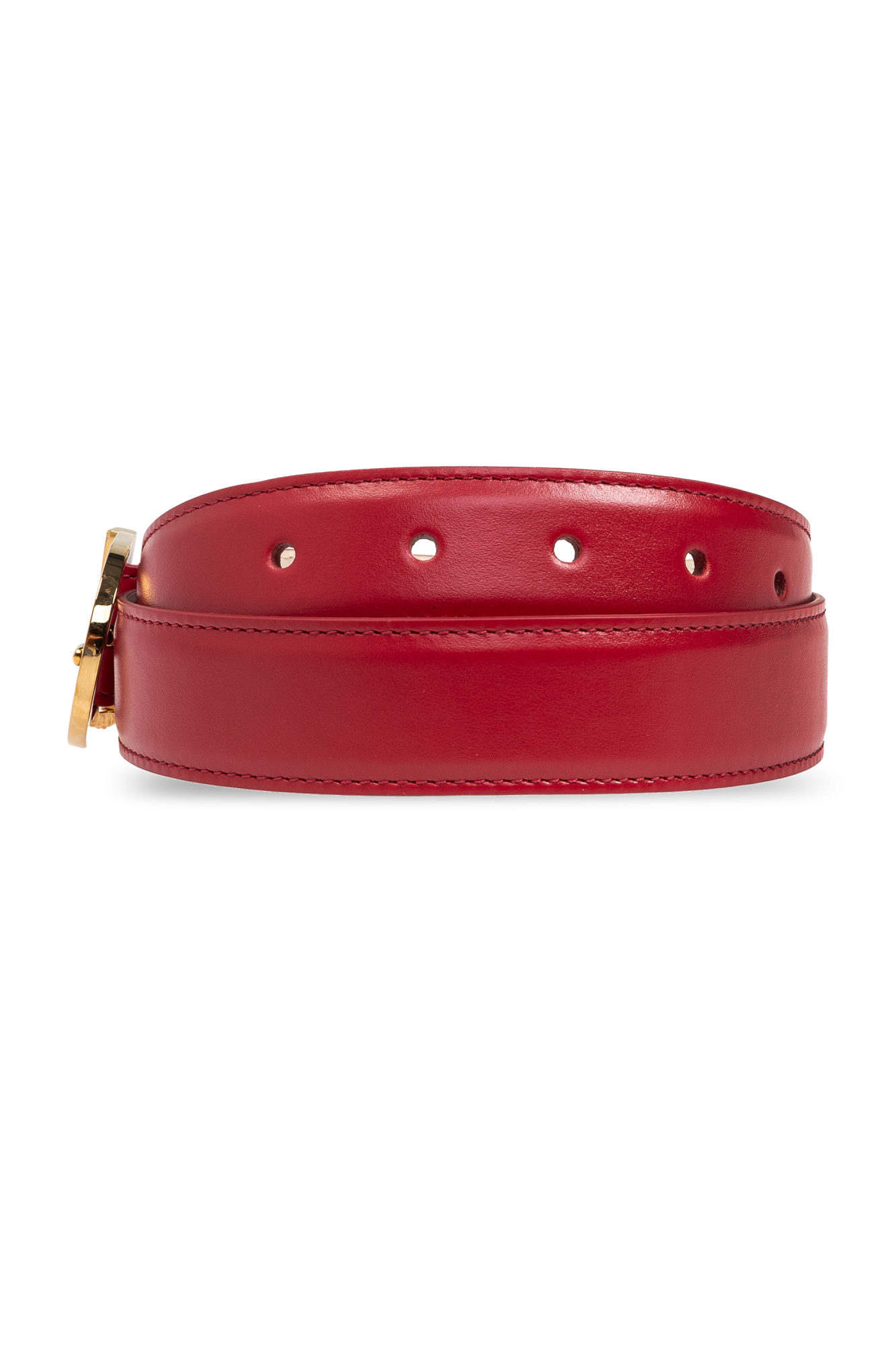 Red Belt with Medusa head motif Versace